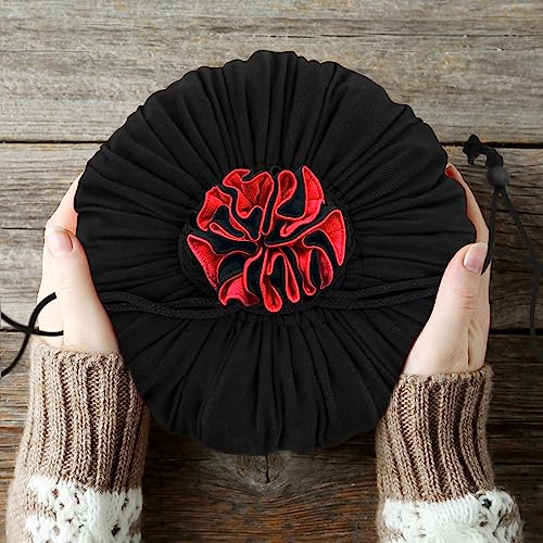 Large Dice Bag with Pockets Big Capacity Dice Bag Drawstring Pouch