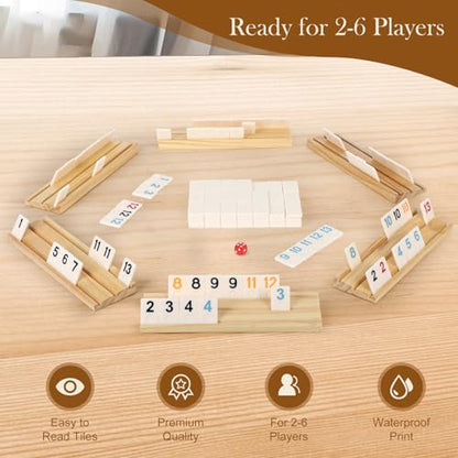 2 6 Players Rummy Game Gifts for Adults Men Women Father Mother