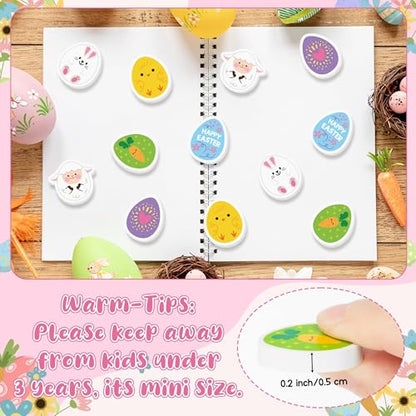 Easter Egg Mini Erasers for Kids (60 Count)