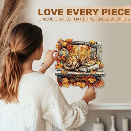 Resting Cat Puzzles Adults Gifts Wooden 200 Pieces 11.4 * 11.4in