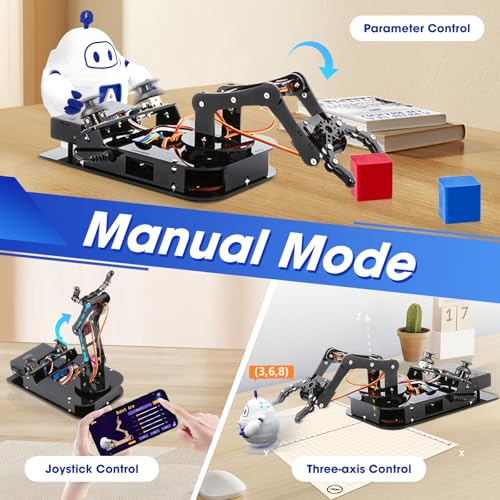 4DOF Robotic Arm Kit for Kids Compatible with Arduino IDE