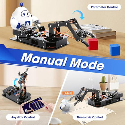 4DOF Robotic Arm Kit for Kids Compatible with Arduino IDE