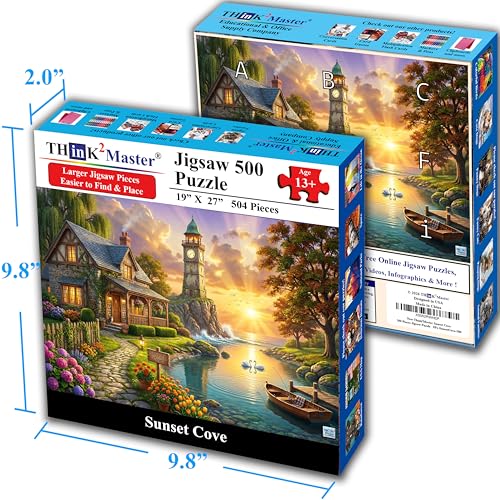 Sunset Cove 500 Pieces Large Format Jigsaw Puzzle