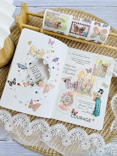 Stamped Wings Washi Tape Sticker Set (16.4 Foot)