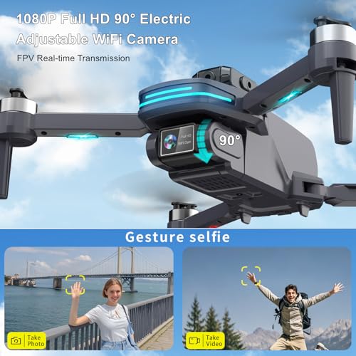 Remote Control FPV Drone with 1080P Camera for Kids and Adults Beginners