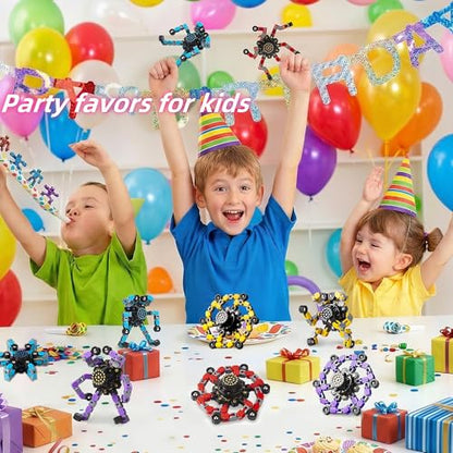 Transformable Fidget Spinners Toys 4 Pcs for Kids and Adults Stress Relief Sensory Toys for Boys and Girls Age 8 (4 Count)