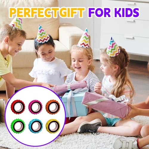 Fidget Toys Sensory Ring for Kids (12 Count)