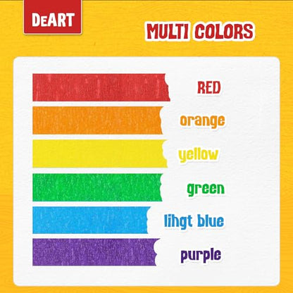 Colored Masking Tape Painters Tape 12 or 8 Pack 1 inch or 0.6 Inches Kids Arts Craft Supplies Coding Whiteboard Dry Erase Board Tape Thin Paper Tape Paint Tape No Residue Easy Removal DIY Crafts Arts (6 Count)