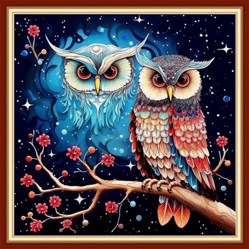 Stamped Cross Stitch Kits Full Range of Embroidery Needlework Starter Kits for Beginners Adults 11CT Embroidery Patterns Art Crafts DIY Needlepoint Kits