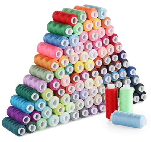 100 Color All Purpose Sewing Thread Assortment (100 Count)