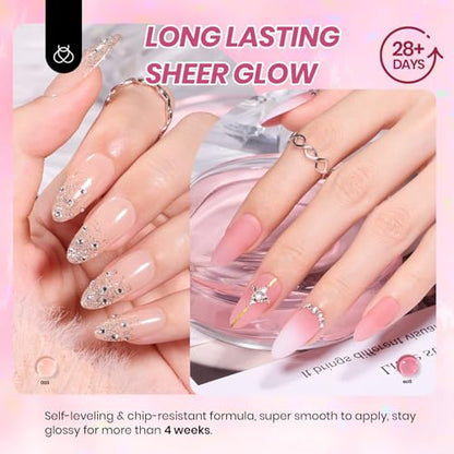 Beetles Nude Pink Gel Nail Polish Set