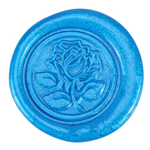 5Pcs Royal Blue Sealing Wax Sticks with Wicks for Wax Seal Stamp (5 Count)