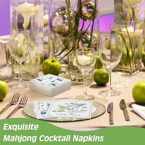 200 Pcs Tee Time Golf Cocktail Napkins Disposable 2 (200 Count)