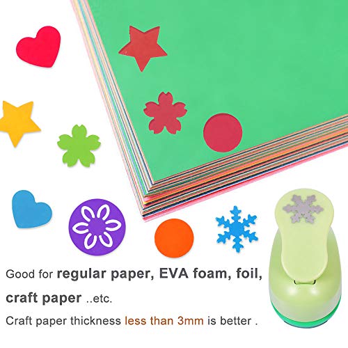 Paper Punches for Crafting Hole Punch fr Kids 1 Inch Craft Hole Punch Shape (6 Count)