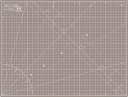 Cutting Mat A2 Black & Taupe