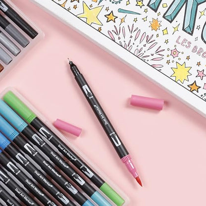 36 Color Dual Tip Calligraphy Pen Set (32 Count)