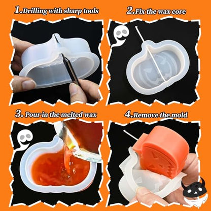 Halloween Candle Molds (4 Count)