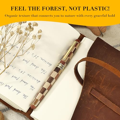 Luxury Wood Ballpoint Pen Writing Set