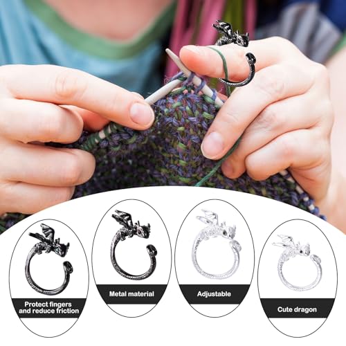 4PCS Crochet Rings