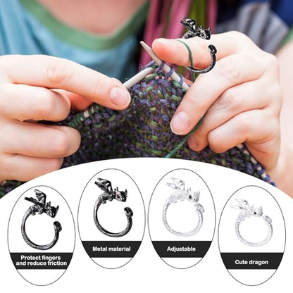 4PCS Crochet Rings
