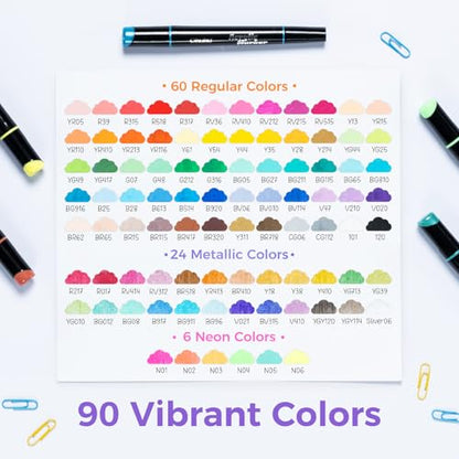 Acrylic Paint Pens 90 Colors (90 Count)