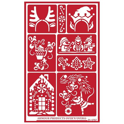Over'N'Over Reusable Glass Etching Stencils