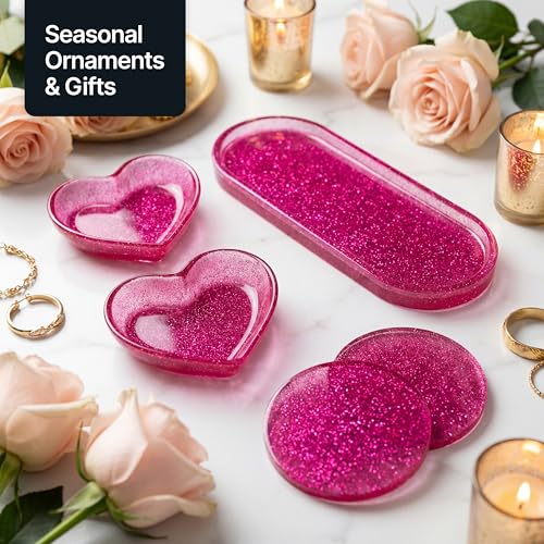 Craft Glitter Dark Rose Pink 100g Microfine Glitter (100 Gram)