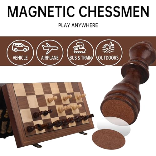 Magnetic 15" Wooden Chess Set