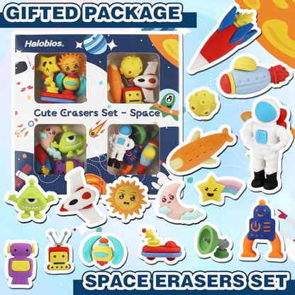 Erasers Set for Kids (16 Count)