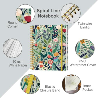 Lined Spiral Journal Notebook for Women & Men