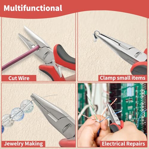 5 Pack 5" Small Needle Nose Pliers (5 Count)