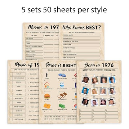 50th Birthday Party Games