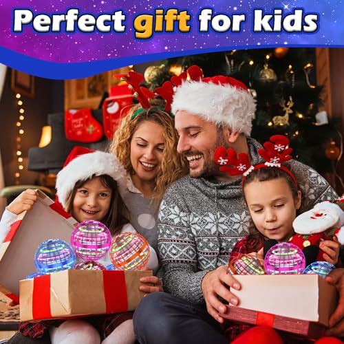 Flying Orb Ball 2026 Toys Soaring Hover Boomerang Spinner Hand Controlled Mini Drone Cosmic Globe Spinning Kids Outdoor Fly Toy Birthday Gift Cool Stuff for Boys Girls 6 7 8 9 10+ Year Old