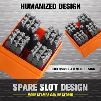 37 Pcs Number and Letter Stamp Set