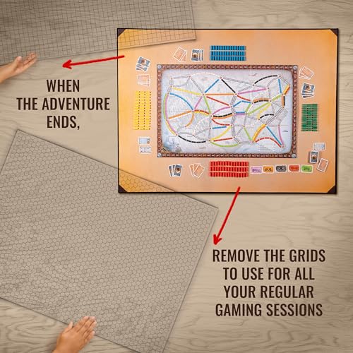 2-in-1 DND Battle Map and 4 Foot Rubber Game Mat