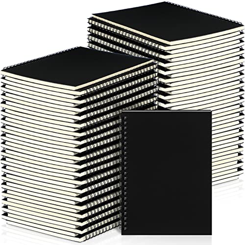 54 Pcs Spiral Notebook Bulk A5 Journal Lined 8.3'' x 5.5'' Writing Composition Paper Small Notepad Subject Notebook for Students Office Business Back to School Supplies