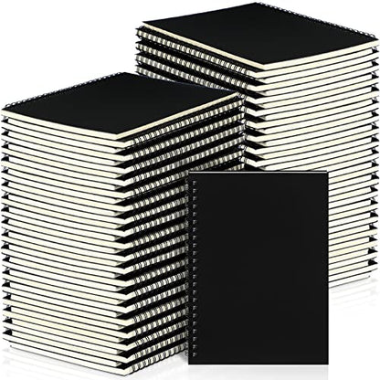 54 Pcs Spiral Notebook Bulk A5 Journal Lined 8.3'' x 5.5'' Writing Composition Paper Small Notepad Subject Notebook for Students Office Business Back to School Supplies