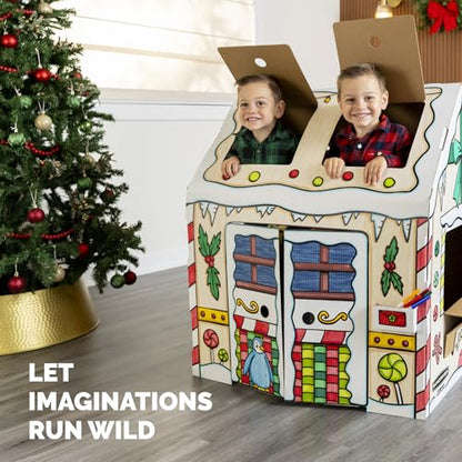 BB at Play Color In Holly Jolly Playhouse Craft Activity for Kids