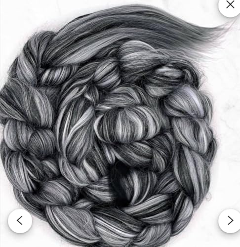 Multi Colored Natural Wool roving 1 lb. Best Wool for Needle Felting