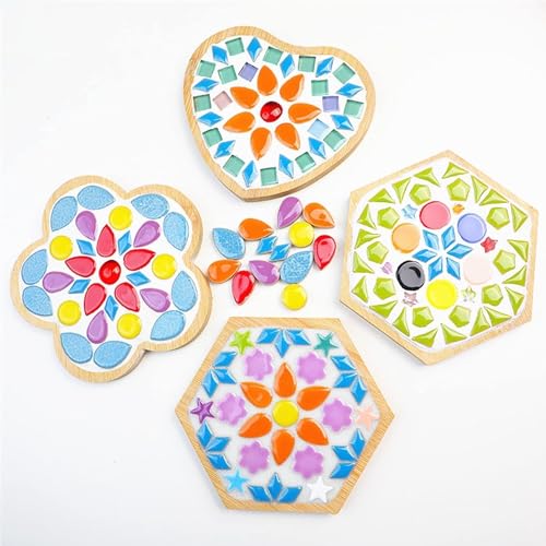 1.1lb Raindrops Ceramics Mosaic Tiles for DIY Crafts Home Decoration (150 Count)