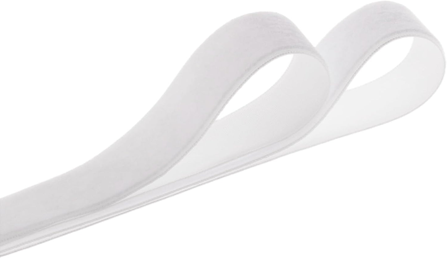 Velvet Ribbon, 1 1/2-Inch by 25-Yard Spool (White) - Crafty Corner