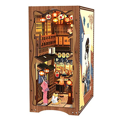 Book Nook Kit DIY Miniature House Japanese Street Diorama