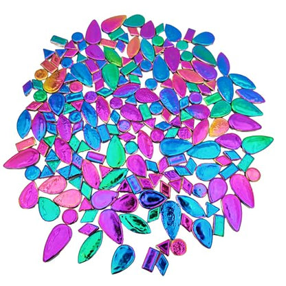 500g 1.1lb Random Color Irregular Ceramics Mosaic Tiles (16 Ounce)