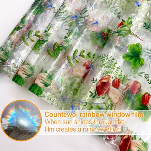 Privacy Window Films Stain Glass Cling No Glue Anti
