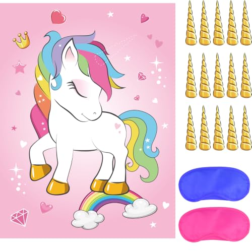 Pin The Horn Unicorn Game