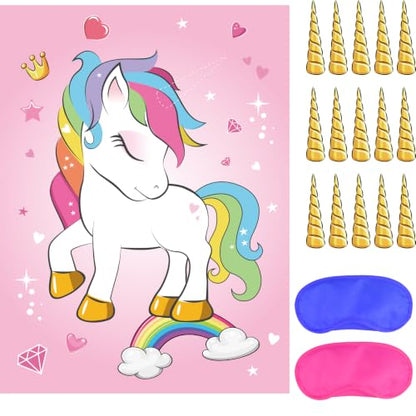 Pin The Horn Unicorn Game