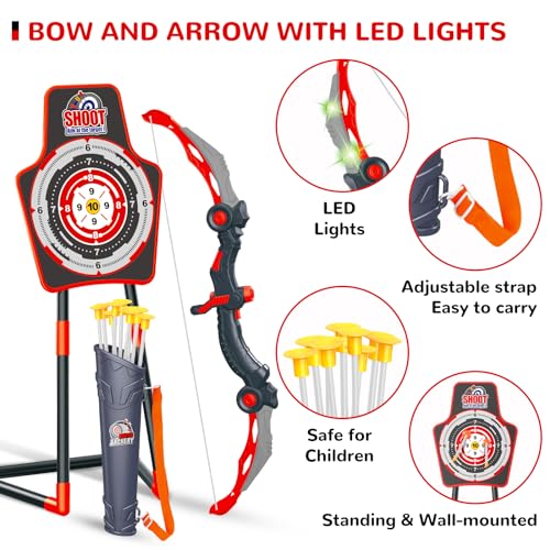 Bow and Arrow Toys for Kids (44 Count)