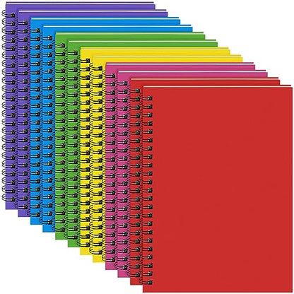 Spiral Notebook College Ruled Journals Notebooks Lined 8.3 x 5.5 Inch Note Books Bulk A5 Writing Notebooks Thick Paper Notebook for Office Business School Supplies