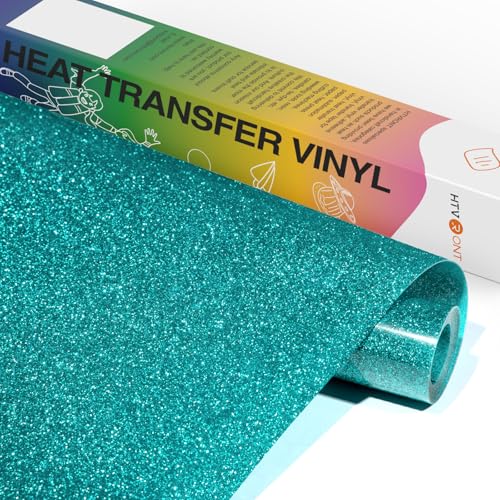 Teal Glitter HTV Vinyl