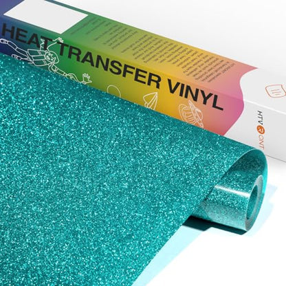 Teal Glitter HTV Vinyl